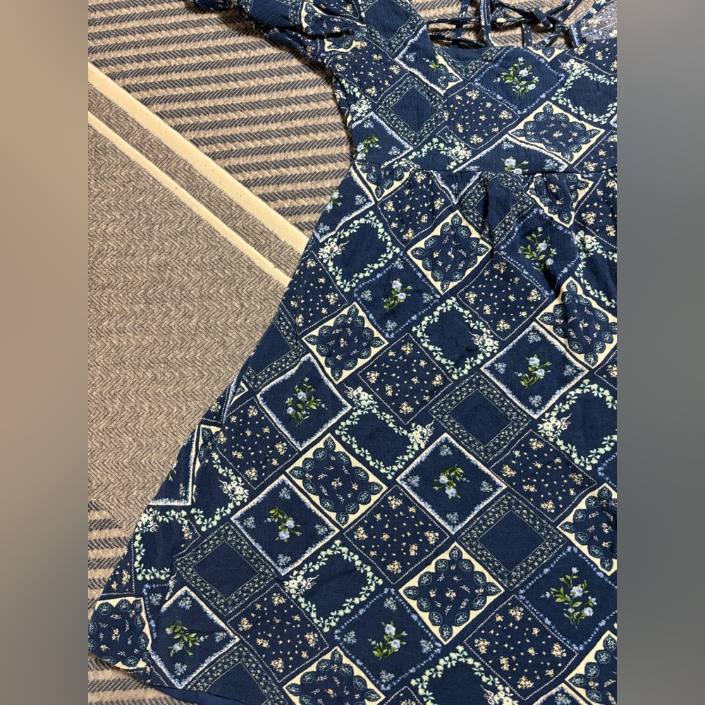 Altar'd State Blue Patterned Dress - Picture 4 of 15